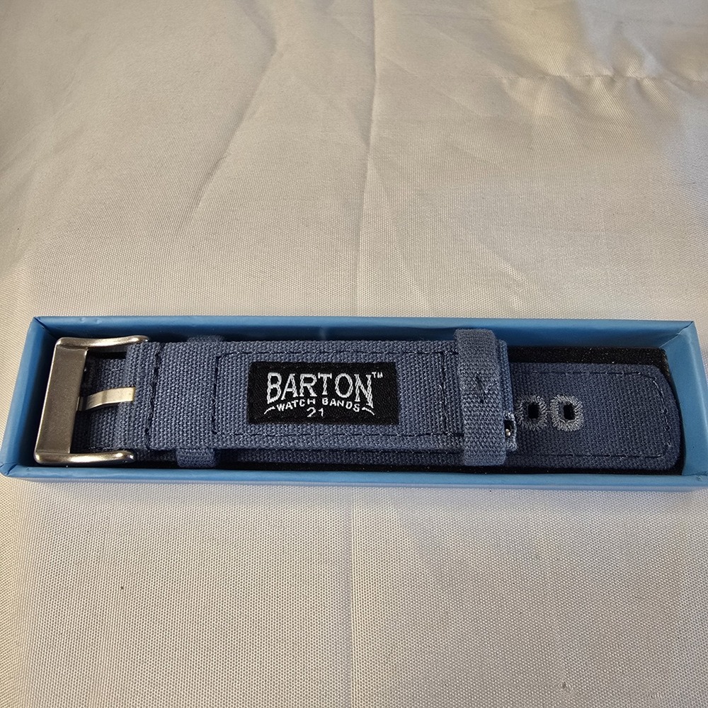 Barton Watch Band 21 Blue New in the box